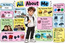  тест 9 клас тема All about me