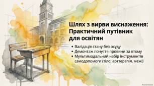 Мультимедійна презентація" ШЛЯХ ІЗ ВИРВИ ВИСНАЖЕННЯ"(цикл "Ментальне здоров'я вчителя")