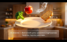 Всесвітній день здорового харчування 1-4 класи: презентація та аплікація