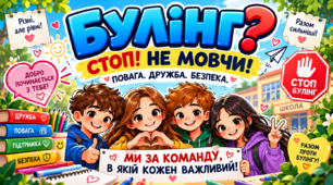 Плакат «Булінг? Стоп! Не мовчи!»