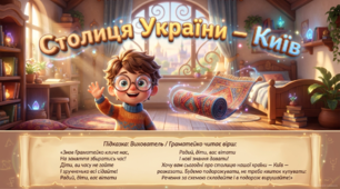 Презентація+конспект заняття "Столиця України - Київ". Навчання елементів грамоти. Старша група. Жовтень.