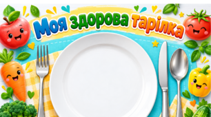 Аплікація «Моя здорова тарілка». До Всесвітнього дня здорового харчування