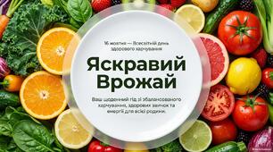 16 жовтня – Всесвітній день здорового харчування