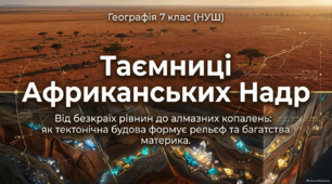 Які особливості рельєфу Африки та чому материк багатий  на корисні копалини  - презентація з географії 7 клас НУШ