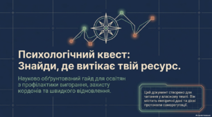 ПСИХОЛОГІЧНИЙ КВЕСТ"ЗНАЙДИ, ДЕ ВИТІКАЄ ТВІЙ РЕСУРС"(цикл "Ментальне здоров'я вчителя")