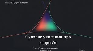 9 клас НУШ Здоров'я, безпека та добробут. Урок 7. Сучасне уявлення про здоров'я.