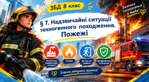 § 7. Надзвичайні ситуації техногенного походження. Пожежі
