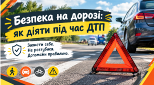 Безпека на дорозі. Як поводитись під час ДТП. ЗБД 7 клас НУШ, за підручником Гущина.