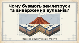 Чому бувають землетруси та відбувається виверження вулканів - презентація з географії 6 клас НУШ