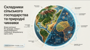 Складники сільського господарства та природні чинники