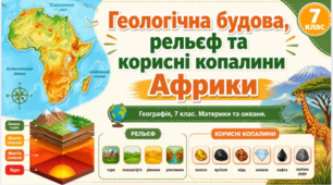 Геологічна будова, рельєф та корисні копалини Африки