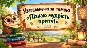 Узагальнення теми "Пізнаю мудрість притчі"