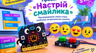 Робототехніка. 5 клас. Презентація до теми: Проєкт "Настрій смайлика".