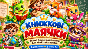 Книжкові маячки — великі фігурні роздільники для класної бібліотеки