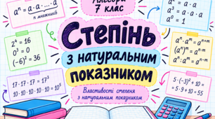 Пам’ятка з алгебри для 7 класу на тему «Степінь з натуральним показником. »