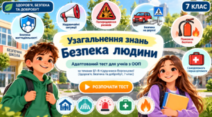 Узагальнення знань. Безпека людини. 7 клас Без ГР