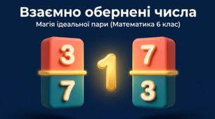 6 клас математика Взаємно обернені числа