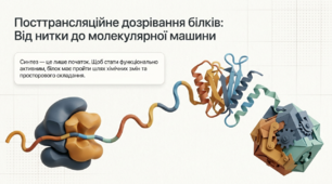 Презентація "Посттрансляційне дозрівання білків" 10 клас (проф)