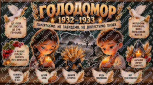 «Голодомор 1932–1933. Пам’ятаємо. Не забудемо. Не допустимо знову!» 🕯️ | Тематичне оформлення дошки до Дня пам’яті жертв Голодомору