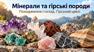 Мінерали та гірські породи. Походження і склад. Гірський цикл