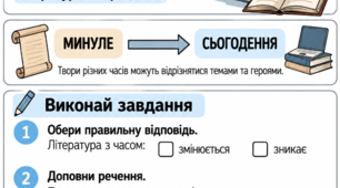 Літературний процес. Зарубіжна література, 8 клас НУШ. Модифікований дидактичний матеріал для учнів з ООП