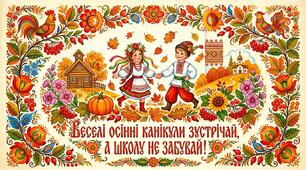 Постер «Веселі осінні канікули»