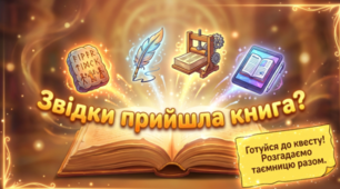 ​«Звідки прийшла книга?» — історія виникнення паперу та друкарства.