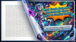 Інформатика 6 клас (НУШ). Текстовий процесор: вставляння та форматування зображень і фігур у Google Документах. Готовий конспект уроку (PDF) + сучасна презентація