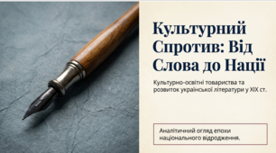 Презентація до уроку: «Культурно-освітні товариства. Розвиток української літератури другої половини ХІХ – початку ХХ ст.» (9 клас. Історія України)