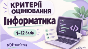 Критерії оцінювання з інформатики