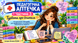 «ПЕДАГОГІЧНА АПТЕЧКА»  Частина 3. «Турбота про вчителя»