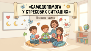 ❤️Година спілкування❤️ «Самодопомога у стресових ситуаціях» Конспект + Інтерактиви + Пам’ятка + Практичні поради