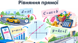  Рівняння прямої.