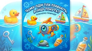 Чому одні тіла плавають, а інші тонуть. (НУШ)