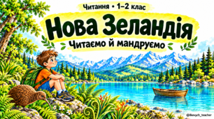 Читання 1–2 клас — склади, слова й короткі тексти «Нова Зеландія»