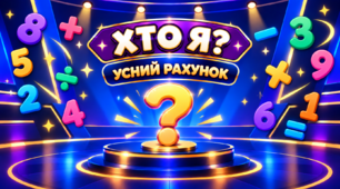 Усний рахунок "Хто я?" (додавання та віднімання натуральних чисел)
