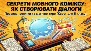 📚 Діалог. Розділові знаки в діалозі. Секрети мовного коміксу: як створювати діалоги. Правила, репліки та магічне тире📚КВЕСТ ДЛЯ 5 КЛАСУ📚