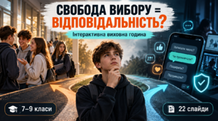Свобода вибору = відповідальність? Інтерактивна виховна година + презентація для 7–9 класів