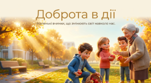 ✅СУЧАСНА анімована презентація на 54 слайди😊"Доброта в дії: як навіть маленький вчинок змінює світ"💖