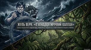 ⚓ Інтерактивна презентація: Жуль Верн «П’ятнадцятирічний капітан». Сила людського характеру, мужність і вірність