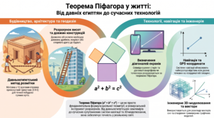 Презентація з геометрії для учнів 8 класу "Теорема Піфагора в житті"