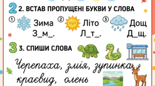 Діагностувальна робота два варіанти)  для учня ООП 4 рівень 4 клас з української мови на тему Звуки і букви