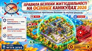 Правила безпеки життєдіяльності перед осінніми канікулами