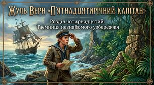 Жуль Верн «П'ятнадцятирічний капітан». Розділ чотирнадцятий: Таємниця незнайомого узбережжя