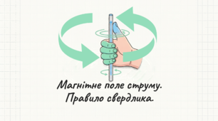 Магнітне поле струму. Правило свердлика.