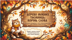 Презентація «Корінь слова. Спільнокореневі слова та форми слова» + інтерактивний квіз і 10 мовних пасток. Українська мова, 5 клас НУШ