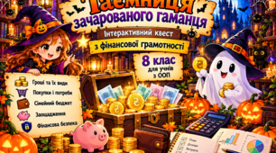«Таємниця зачарованого гаманця» — інтерактивний гелловінський квест із фінансової грамотності для учнів 8 класу з ООП