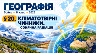 Кліматотвірні чинники. Сонячна радіація. Презентація, інфографіка, робочий