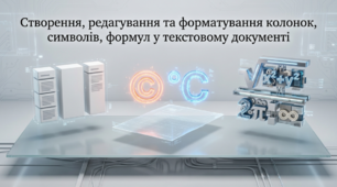 Інструктаж з БЖД. Створення, редагування та форматування колонок, символів, формул у текстовому документі. Практична робота № 3.