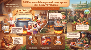 20 жовтня  - Міжнародний дню кухаря